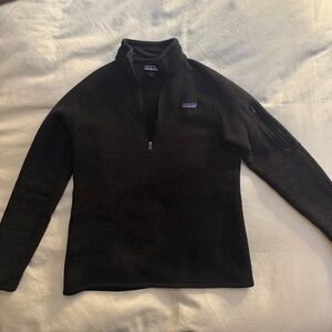 Black Quarter Zip Patagonia, Women’s Medium